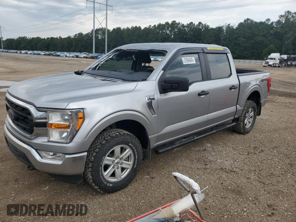 2021 Ford F-150 XL with VIN 1FTFW1E58MFA71291, listed as a Copart auction lot 57894045 with 78,892 mi miles and Salvage title. Bid and sale history available at DreamBid. Image 1.