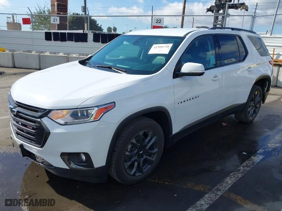 2021 Chevrolet Traverse RS with VIN 1GNEVJKW0MJ266088, listed as a IAAI auction lot 41504928 with 57,966 mi miles. Bid and sale history available at carsss.com. Image 2.