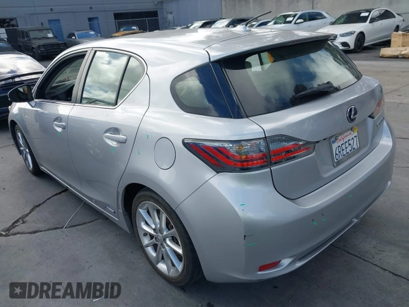 2011 Lexus CT 200h with VIN JTHKD5BH1B2004562, listed as a IAAI auction lot 41586037 with 94,017 mi miles and . Bid and sale history available at DreamBid. Image 3.