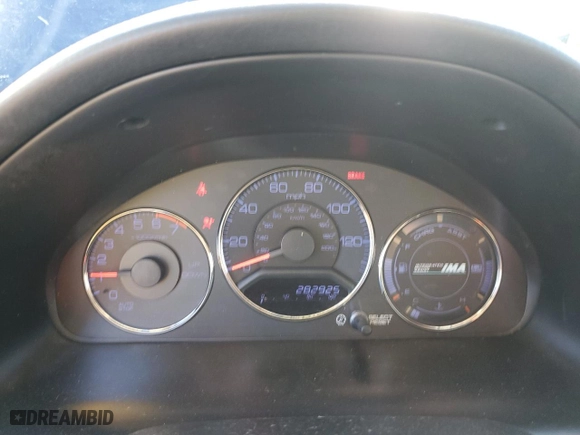 2005 Honda Civic Hybrid with VIN JHMES95665S005571, listed as a Copart auction lot 80137464 with 282,925 mi miles and Salvage Title. Bid and sale history available at carsss.com. Image 9.