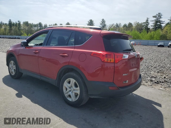 2015 Toyota RAV4 LE with VIN JTMBFREV9FD095949, listed as a Copart auction lot 56495555 with 167,519 mi miles and Salvage title. Bid and sale history available at DreamBid. Image 2.