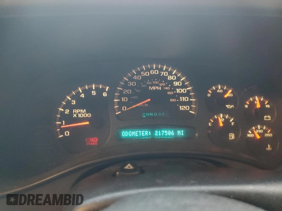 2003 Chevrolet Suburban Z71 z VIN 3GNFK16T43G241210, wystawiony jako Copart lot #86017624 z przebiegiem 217 506 mil mil oraz Szkoda całkowita • Salvage title. Historia ofert i sprzedaży dostępna na DreamBid. Obrazek 9.