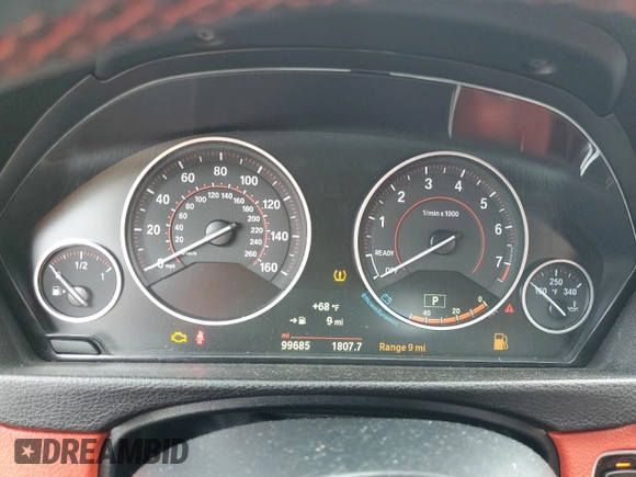 2019 BMW 4 Series 430i xDrive with VIN WBA4J3C50KBL10922, listed as a Copart auction lot 56553475 with 99,685 mi miles and Salvage title. Bid and sale history available at DreamBid. Image 9.