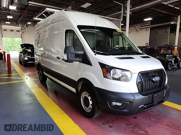 2023 Ford Transit Cargo z VIN 1FTBR1X85PKC00581, wystawiony jako IAAI lot #42900680 z przebiegiem 8 386 mil mil oraz . Historia ofert i sprzedaży dostępna na DreamBid. Obrazek 8.