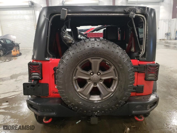 2017 Jeep Wrangler Unlimited Rubicon Recon with VIN 1C4BJWFG9HL678611, listed as a Copart auction lot 82809044 with 144,152 mi miles and Salvage Title. Bid and sale history available at carsss.com. Image 6.