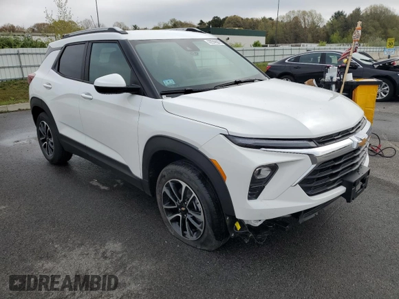 2025 Chevrolet TrailBlazer LT with VIN KL79MRSL3SB187357, listed as a Copart auction lot 55423795 with 2,430 mi miles and Clean Title. Bid and sale history available at DreamBid. Image 4.