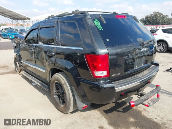 2008 Jeep Grand Cherokee Limited with VIN 1J8HS58N28C225467, listed as a IAAI auction lot 41491537 with 89,075 mi miles and . Bid and sale history available at DreamBid. Image 3.
