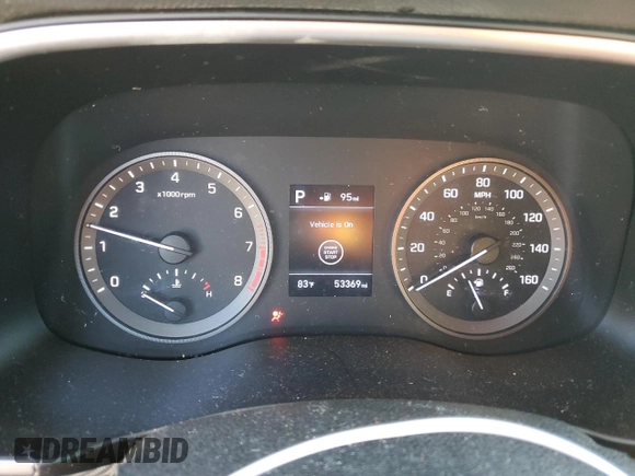 2019 Hyundai Tucson Sport with VIN KM8J33AL7KU950109, listed as a Copart auction lot 86636104 with 53,369 mi miles and Salvage Title. Bid and sale history available at carsss.com. Image 9.