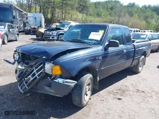 2002 Ford Ranger XL Fleet with VIN 1FTYR44U72TA08630, listed as a IAAI auction lot 41742942 with 87,570 mi miles. Bid and sale history available at carsss.com. Image 2.