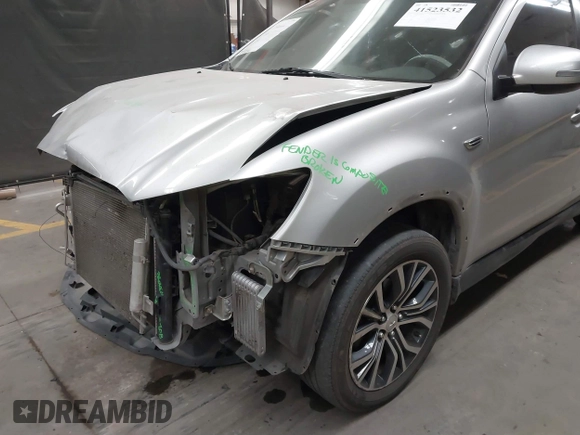 2018 Mitsubishi Outlander Sport ES 2.0 with VIN JA4AR3AU5JU025204, listed as a IAAI auction lot 41523532 with 128,651 mi miles. Bid and sale history available at carsss.com. Image 6.