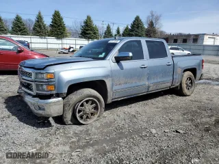 2015 Chevrolet Silverado 1500 LTZ with VIN 3GCUKSEC4FG505053, listed as a Copart auction lot 52013085 with 169,872 mi miles and Salvage Title. Bid and sale history available at carsss.com. Image 1.
