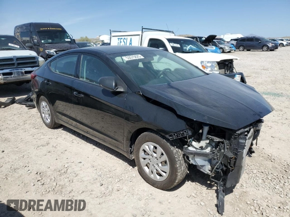 2019 Hyundai Elantra SE with VIN 5NPD74LF9KH416364, listed as a Copart auction lot 53575625 with 62,870 mi miles and Salvage Title. Bid and sale history available at DreamBid. Image 4.