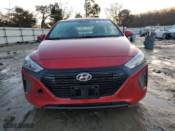 2019 Hyundai Ioniq Hybrid Blue with VIN KMHC65LC3KU179821, listed as a Copart auction lot 42593805 with 127,402 mi miles and Clean Title. Bid and sale history available at carsss.com. Image 5.