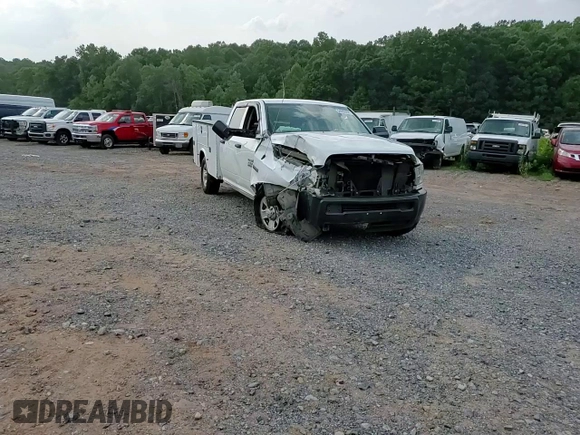 2018 Ram 2500 Tradesman with VIN 3C7WR4HJ4JG183620, listed as a Copart auction lot 64699464 with 0 mi miles and Salvage Title. Bid and sale history available at carsss.com. Image 10.