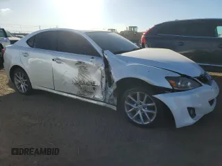 2012 Lexus IS 250 with VIN JTHCF5C25C5059458, listed as a Copart auction lot 86882084 with 114,518 mi miles and Salvage Title. Bid and sale history available at DreamBid. Image 4.
