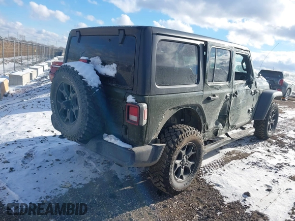 2020 Jeep Wrangler Unlimited Sport S с VIN 1C4HJXDN0LW334593, выставлен на аукционе IAAI как лот 41044612 с пробегом 58 165 миль миль и . История ставок и продаж доступна на DreamBid. Изображение 4.