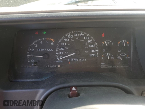 1999 GMC Denali with VIN 1GKEK13R1XR912632, listed as a Copart auction lot 51223085 with 223,201 mi miles and Salvage Title. Bid and sale history available at carsss.com. Image 9.