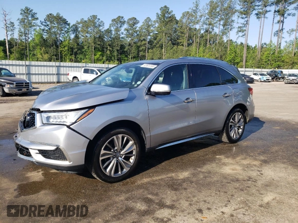 2018 Acura MDX Technology z VIN 5J8YD4H55JL028375, wystawiony jako Copart lot #52924165 z przebiegiem 66 378 mil mil oraz Szkoda całkowita • Salvage title. Historia ofert i sprzedaży dostępna na DreamBid. Obrazek 1.