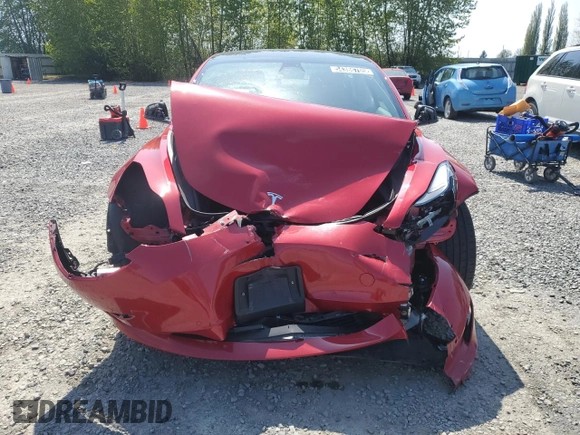 2022 Tesla Model 3 with VIN 5YJ3E1EA7NF369811, listed as a Copart auction lot 54386705 with 80,478 mi miles and Salvage Title. Bid and sale history available at DreamBid. Image 5.