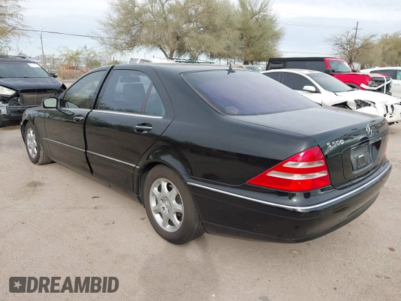2001 Mercedes-Benz S-Class with VIN WDBNG75J71A135899, listed as a IAAI auction lot 41534215 with 51,646 mi miles. Bid and sale history available at carsss.com. Image 3.