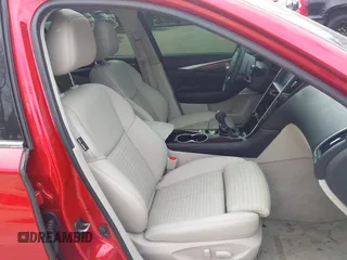 2017 Infiniti Q50 Red Sport 400 with VIN JN1FV7AR4HM870570, listed as a IAAI auction lot 41510557 with 1 mi miles. Bid and sale history available at carsss.com. Image 5.