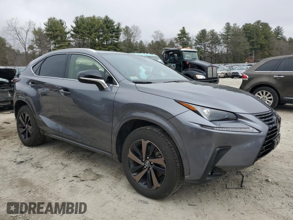 2020 Lexus NX 300 with VIN JTJGARDZ0L2230278, listed as a Copart auction lot 49786155 with 38,606 mi miles and Non Repairable. Bid and sale history available at DreamBid. Image 4.