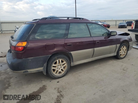 2000 Subaru Legacy Outback Limited z VIN 4S3BH6865Y7605664, wystawiony jako Copart lot #50574195 z przebiegiem 141 501 mil mil oraz Szkoda całkowita • Salvage title. Historia ofert i sprzedaży dostępna na DreamBid. Obrazek 3.