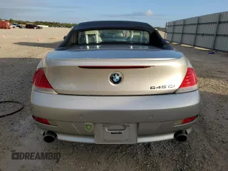 2005 BMW 6 Series 645Ci with VIN WBAEK73415B325739, listed as a Copart auction lot 80505554 with 85,651 mi miles and Salvage Title. Bid and sale history available at carsss.com. Image 6.