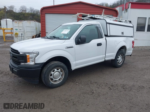 2018 Ford F-150 XL with VIN 1FTMF1CB7JKE51807, listed as a IAAI auction lot 41982761 with 72,170 mi miles. Bid and sale history available at carsss.com. Image 2.
