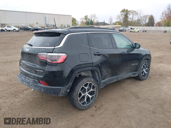 2024 Jeep Compass Limited z VIN 3C4NJDCN1RT141824, wystawiony jako IAAI lot #40741507 z przebiegiem 3 028 mil mil oraz . Historia ofert i sprzedaży dostępna na DreamBid. Obrazek 4.