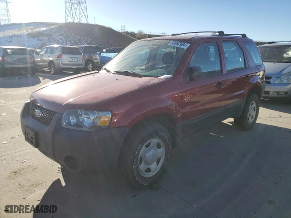 2005 Ford Escape XLS Value with VIN 1FMYU92Z45KB08619, listed as a Copart auction lot 80997664 with 132,417 mi miles and Clean Title. Bid and sale history available at carsss.com. Image 1.