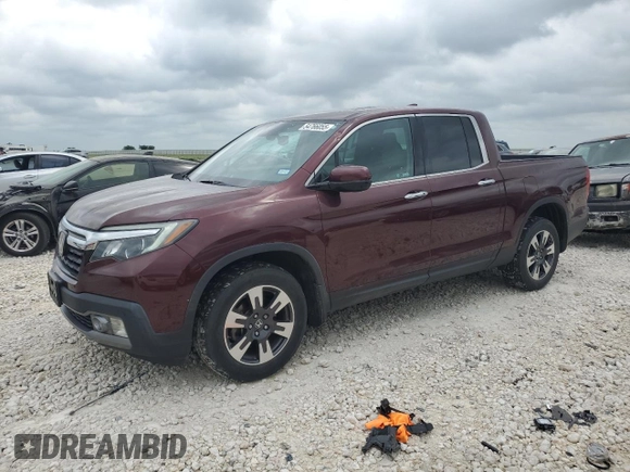 2019 Honda Ridgeline RTL-E with VIN 5FPYK3F70KB002068, listed as a Copart auction lot 54766055 with 109,131 mi miles and Clean title. Bid and sale history available at DreamBid. Image 1.