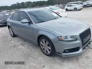 2010 Audi A4 2.0T Premium with VIN WAUBFAFL5AN018221, listed as a IAAI auction lot 41489613 with 122,309 mi miles. Bid and sale history available at carsss.com. Image 1.