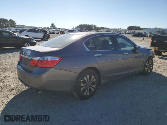 2015 Honda Accord Sedan LX with VIN 1HGCR2F34FA009255, listed as a Copart auction lot 46660595 with 210,843 mi miles and Salvage Title. Bid and sale history available at carsss.com. Image 3.