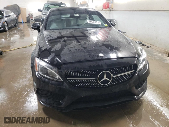 2017 Mercedes-Benz C 43 AMG with VIN WDDWJ6EB4HF469224, listed as a Copart auction lot 78645024 with 37,601 mi miles and Salvage Title. Bid and sale history available at carsss.com. Image 5.