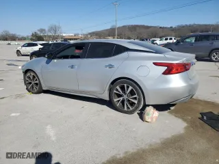 2017 Nissan Maxima SV with VIN 1N4AA6AP2HC445081, listed as a Copart auction lot 43559775 with 128,601 mi miles and Salvage Title. Bid and sale history available at carsss.com. Image 2.