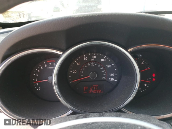 2011 Kia Sorento LX with VIN 5XYKT3A13BG039123, listed as a Copart auction lot 49666065 with 124,099 mi miles and Salvage Title. Bid and sale history available at DreamBid. Image 9.