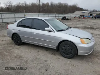 2003 Honda Civic EX with VIN 2HGES25713H550231, listed as a Copart auction lot 46478485 with 210,039 mi miles and Salvage Title. Bid and sale history available at DreamBid. Image 4.