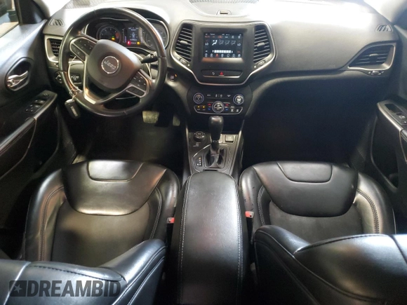 2019 Jeep Cherokee Latitude Plus with VIN 1C4PJMLB6KD460985, listed as a Copart auction lot 54386405 with 79,760 mi miles and Salvage Title. Bid and sale history available at DreamBid. Image 8.