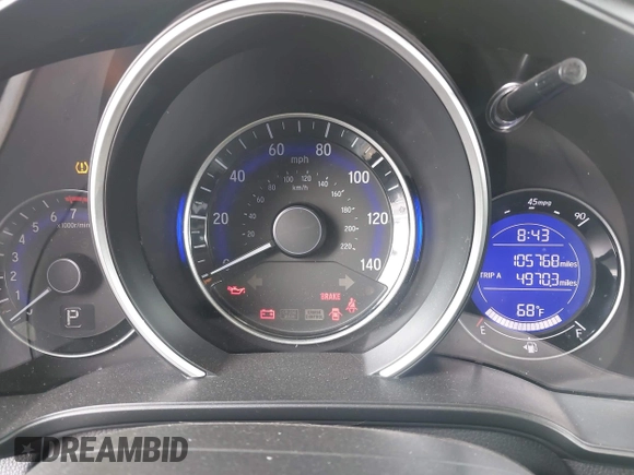 2015 Honda Fit EX-L with VIN 3HGGK5H81FM722763, listed as a IAAI auction lot 42565430 with 105,768 mi miles and . Bid and sale history available at DreamBid. Image 7.