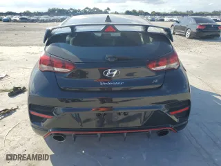 2019 Hyundai Veloster N with VIN KMHT36AH1KU001306, listed as a Copart auction lot 42715725 with 0 mi miles and Salvage Title. Bid and sale history available at carsss.com. Image 6.