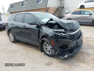 2024 Chevrolet Equinox LT with VIN 3GNAXKEG7RL345549, listed as a IAAI auction lot 42503364 with 26,487 mi miles and . Bid and sale history available at DreamBid. Image 1.