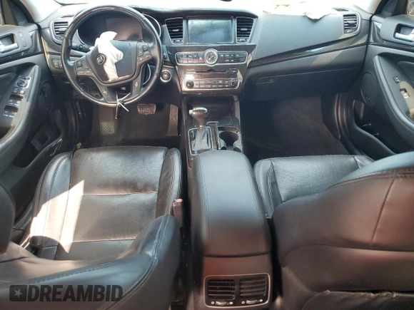 2015 Kia Cadenza Premium with VIN KNALN4D76F5169638, listed as a Copart auction lot 76815524 with 67,611 mi miles and Salvage Title. Bid and sale history available at carsss.com. Image 8.