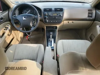 2004 Honda Civic EX with VIN 2HGES26764H537541, listed as a Copart auction lot 60645135 with 142,887 mi miles and Salvage title. Bid and sale history available at DreamBid. Image 8.