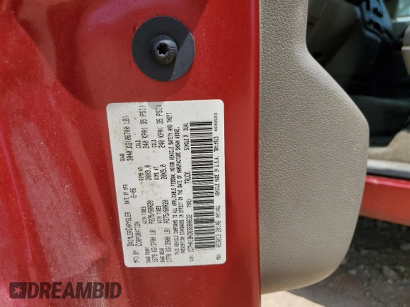 2006 Dodge 1500 SLT z VIN 1D7HA18N36S680632, wystawiony jako Copart lot #55316835 z przebiegiem 176 069 mil mil oraz Szkoda całkowita • Salvage title. Historia ofert i sprzedaży dostępna na DreamBid. Obrazek 12.