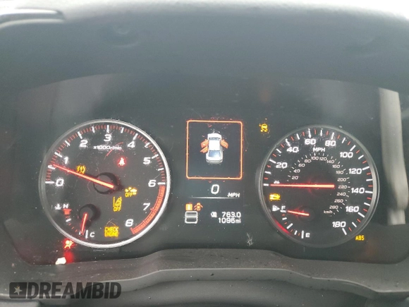 2024 Subaru WRX Premium with VIN JF1VBAH64R9819090, listed as a Copart auction lot 56002675 with 1,096 mi miles and Salvage title. Bid and sale history available at DreamBid. Image 9.