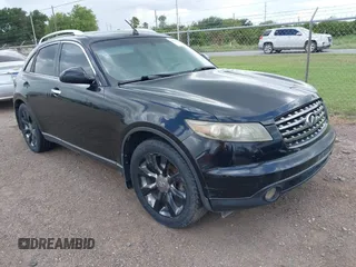 2005 Infiniti FX with VIN JNRAS08U05X102838, listed as a IAAI auction lot 42561816 with 242,263 mi miles and . Bid and sale history available at DreamBid. Image 1.