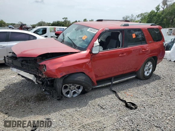 2022 Toyota 4Runner SR5 with VIN JTEEU5JRXN5256186, listed as a Copart auction lot 60697255 with Not provided miles and Salvage title. Bid and sale history available at DreamBid. Image 1.