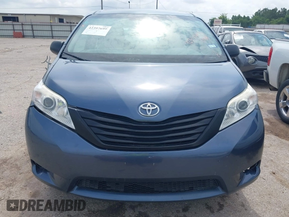 2013 Toyota Sienna L with VIN 5TDZK3DC9DS351449, listed as a IAAI auction lot 42397699 with Not provided miles and . Bid and sale history available at DreamBid. Image 12.