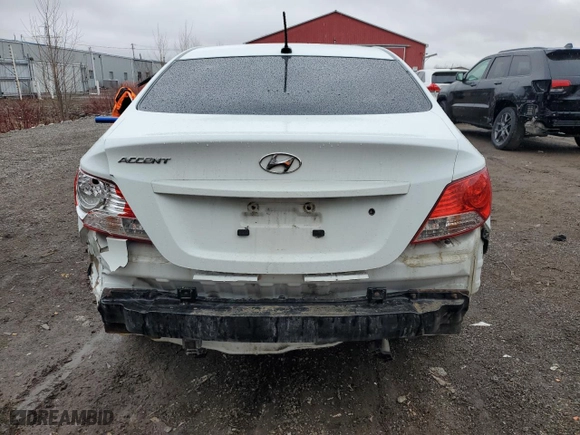 2013 Hyundai Accent GLS with VIN KMHCT4AE4DU296270, listed as a Copart auction lot 50018055 with 213,046 mi miles and Salvage Title. Bid and sale history available at carsss.com. Image 6.